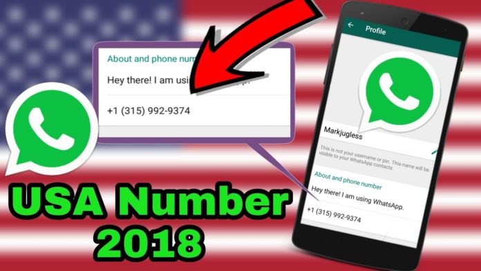 How To Make Your WhatsApp with USA (+1) Number 2018